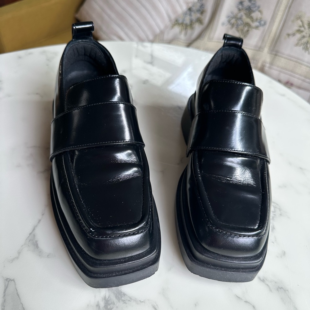 COS Women’s Black Chunky Platform Loafers – EU 39 / US 8